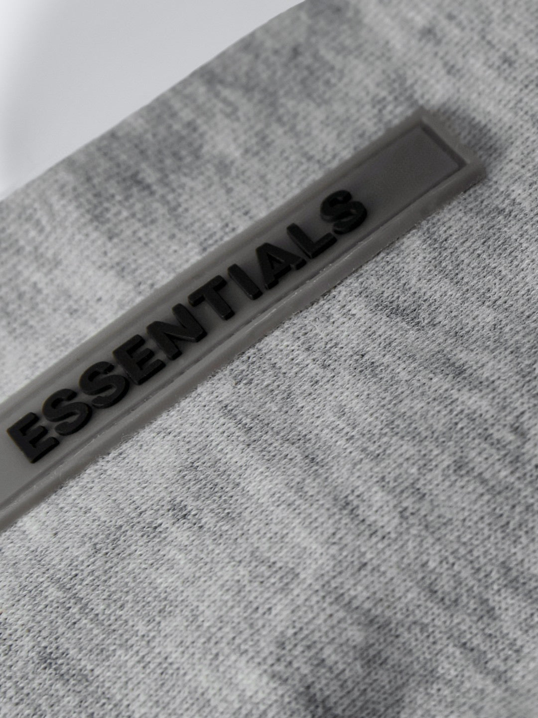 Grey Cotton Logo Pullover - Men's