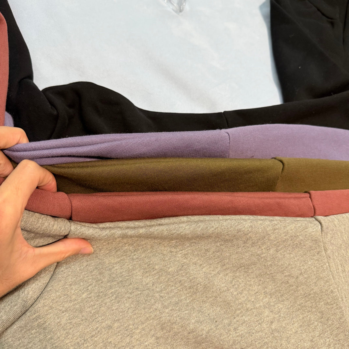 Pinker Baumwoll-Pullover mit Brustaufdruck – Herren