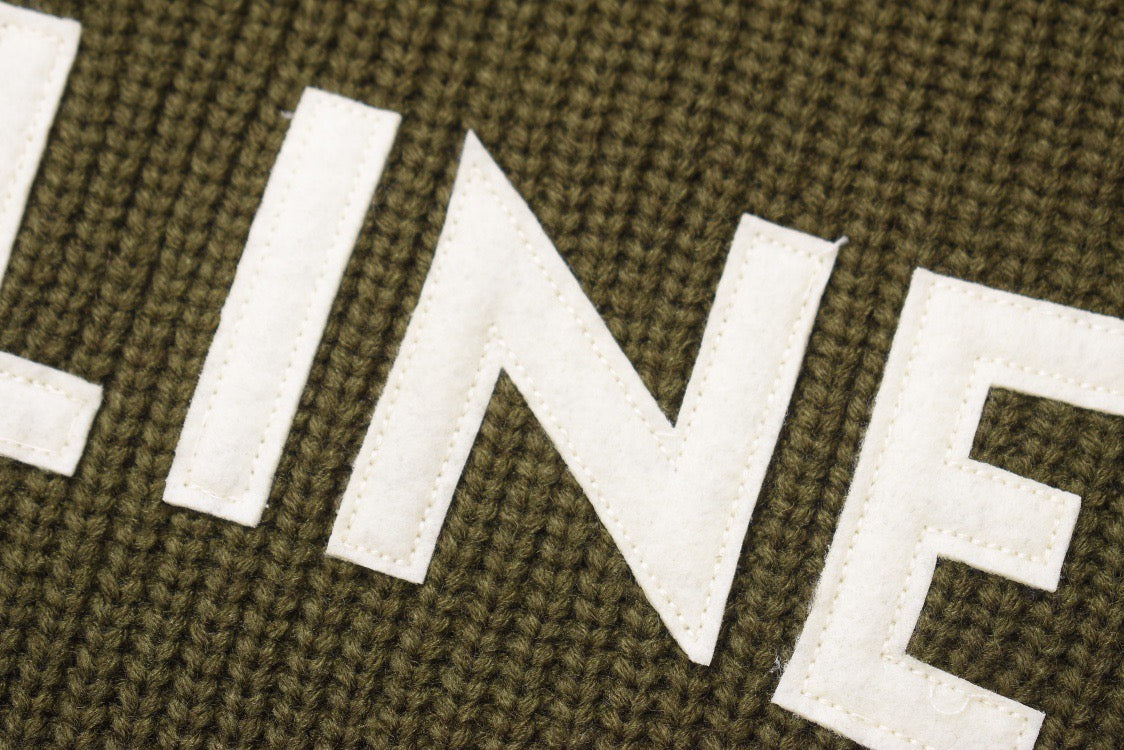 Schwarzes Langarmshirt aus Baumwolle mit kräftigem Text - Herren