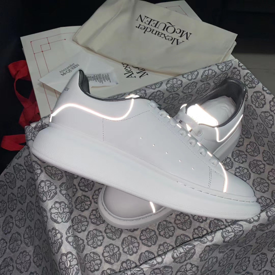 Oversized Silver Reflective Sneakers