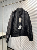 Schwarzer Stepp-Bomber aus Nylon – Herren