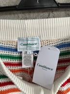 Multicolour Striped Knit Shorts - Men's