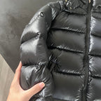 Schwarze Pufferjacke – Herren