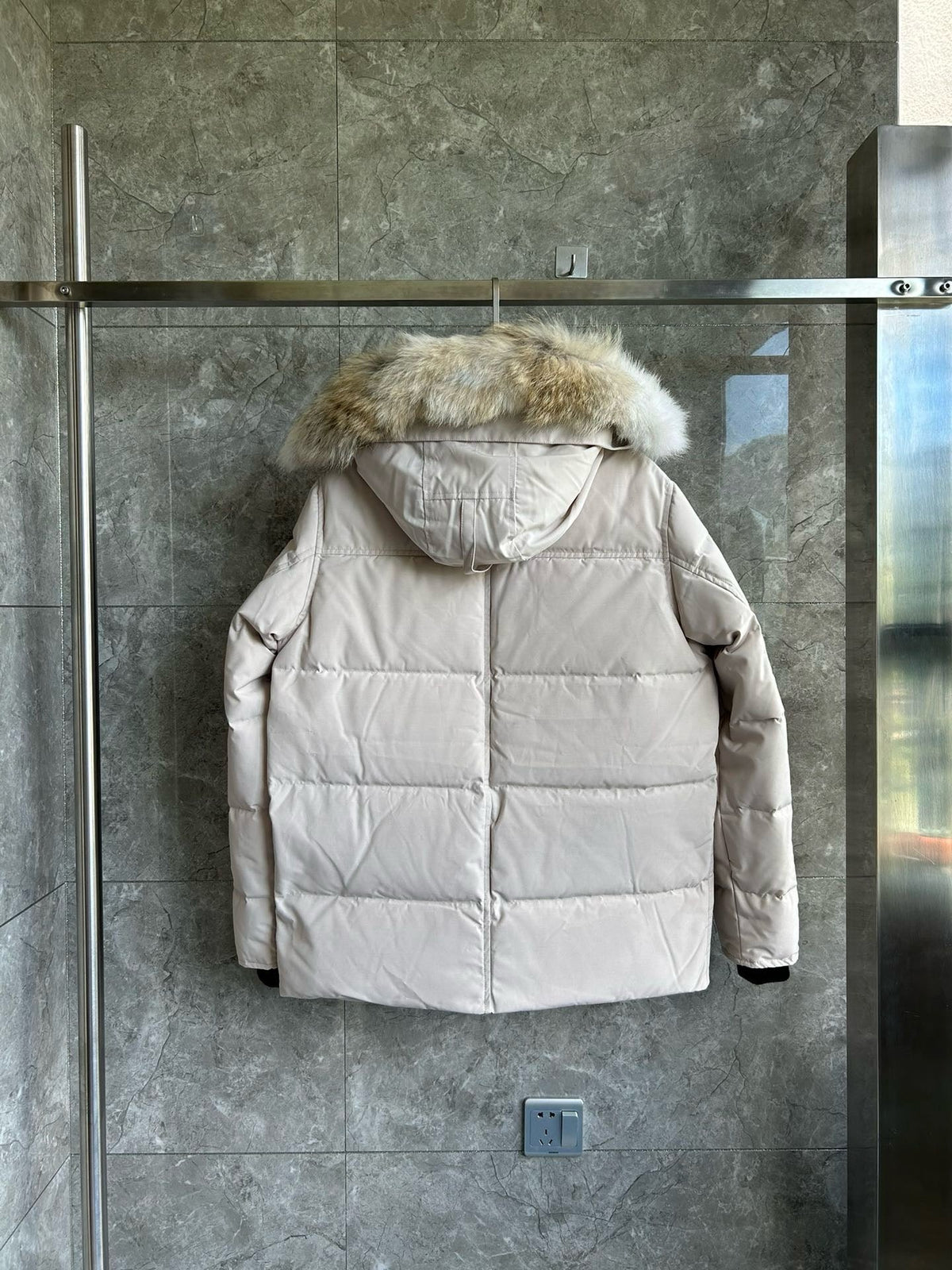 Black and White Parka - Men's