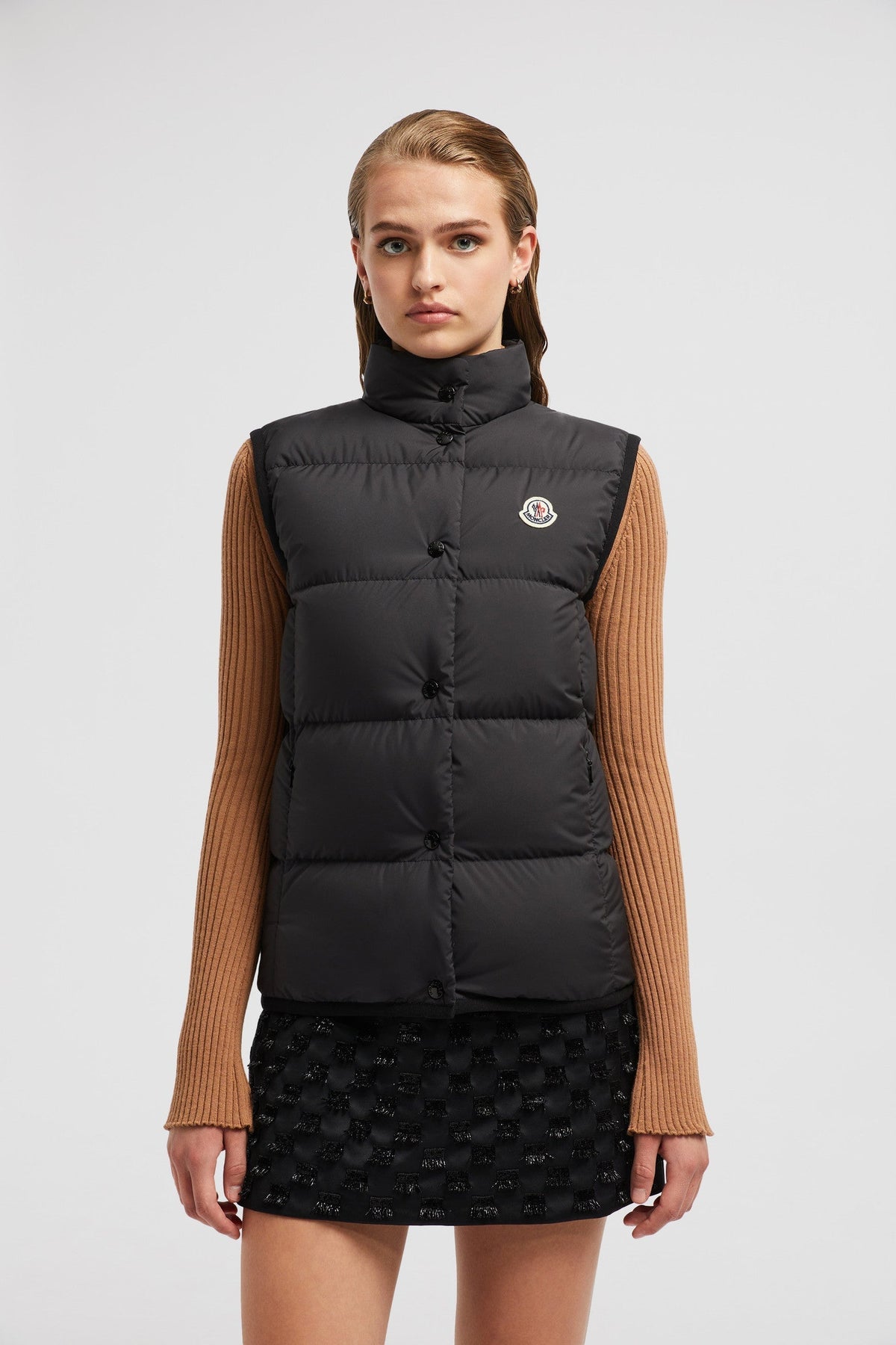 Badia Down Vest – crafted from polyester Polyester lining Down-filled Snap button closure Zipped – LUX VERSE Luxury Designer Fashion Outlet