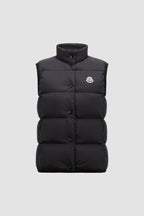 Badia Down Vest – the puffer vest is completed by a high neck and elastic trim for added warmth – LUX VERSE Luxury Designer Fashion Outlet