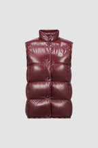 Badia Down Puffer Vest – the Badia down vest is crafted from nylon laqué—an iconic material with a luxurious – LUX VERSE Luxury Designer Fashion Outlet