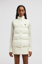 Badia Down Vest – the puffer vest is completed by a high neck and elastic trim for added warmth – LUX VERSE Luxury Designer Fashion Outlet