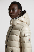 Bady Short Down Jacket – emblematic of DNA, the Bady down jacket for women is crafted from glossy nylon laqué – LUX VERSE Luxury Designer Fashion Outlet