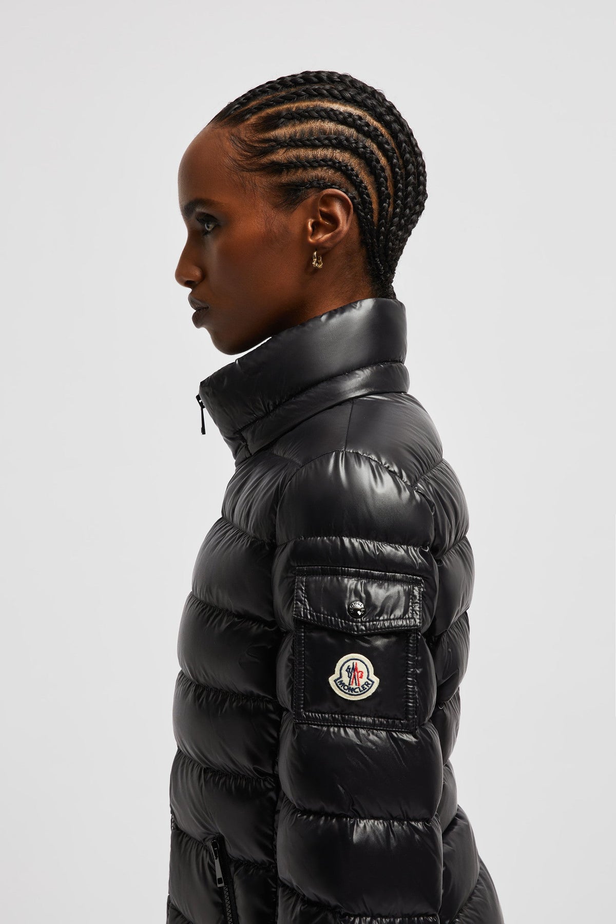 Moncler Bady Short Down Jacket – a brand signature, a classic patch pocket, adorns the Bady's sleeve – LUX VERSE Luxury Designer Fashion Outlet