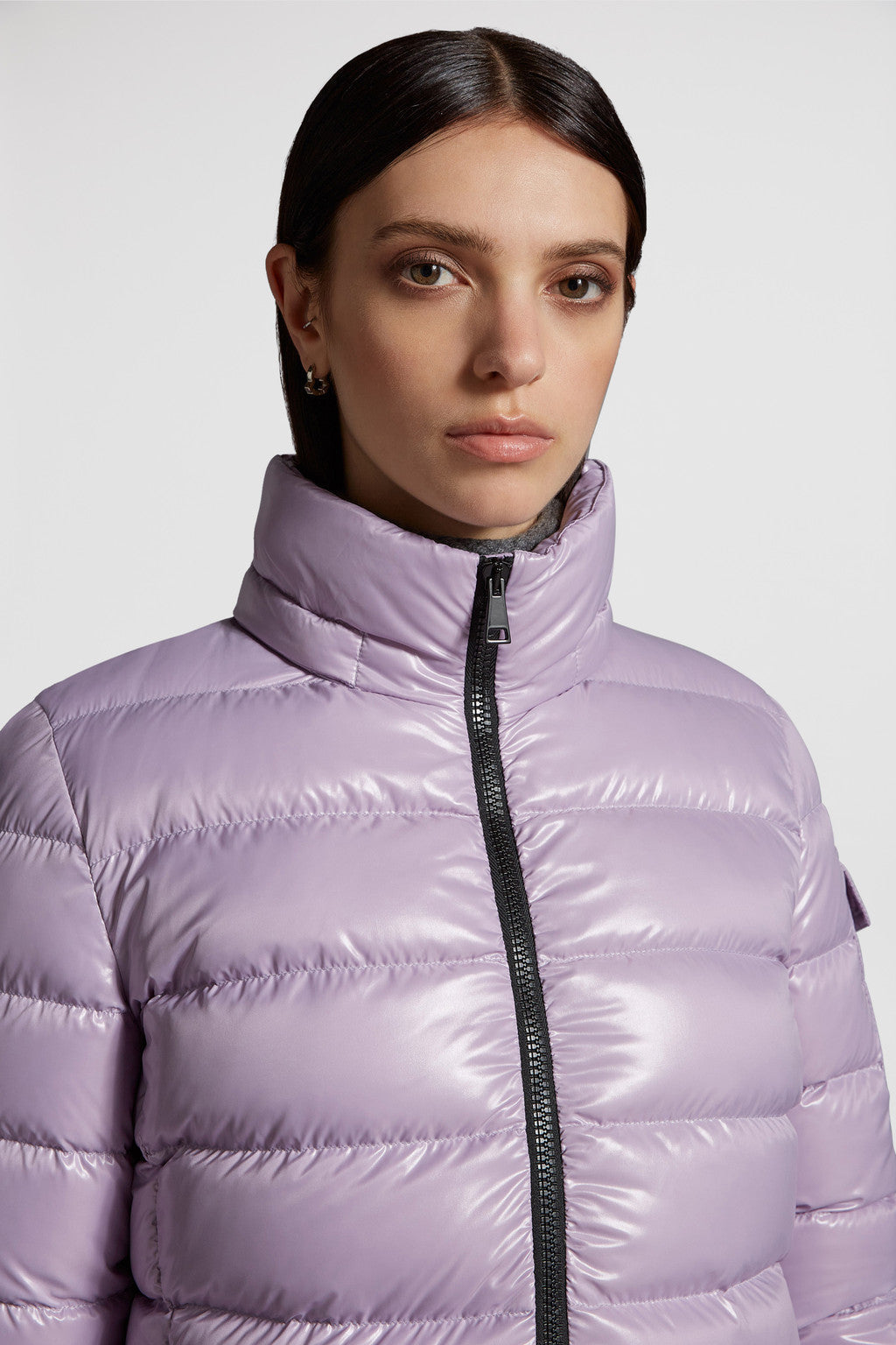 Bady Short Down Jacket – a brand signature, a classic patch pocket, adorns the Bady's sleeve – LUX VERSE Luxury Designer Fashion Outlet