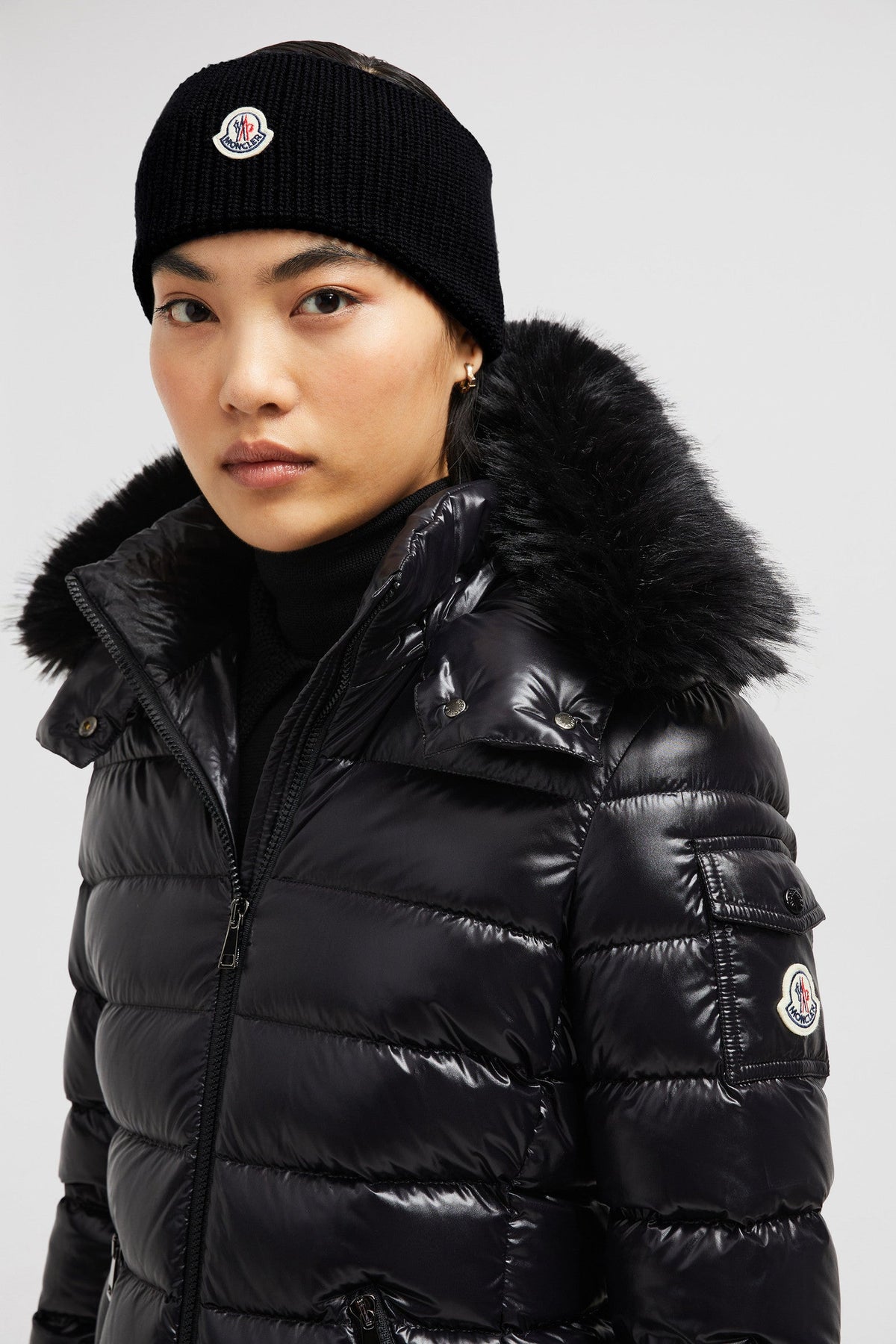 Badyf Short Down Jacket – crafted from nylon laqué Nylon laqué lining Down-filled Detachable hood with – LUX VERSE Luxury Designer Fashion Outlet
