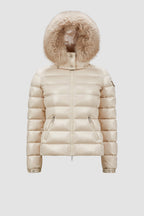 Badyf Short Down Jacket – crafted from nylon laqué Nylon laqué lining Down-filled Detachable hood with – LUX VERSE Luxury Designer Fashion Outlet