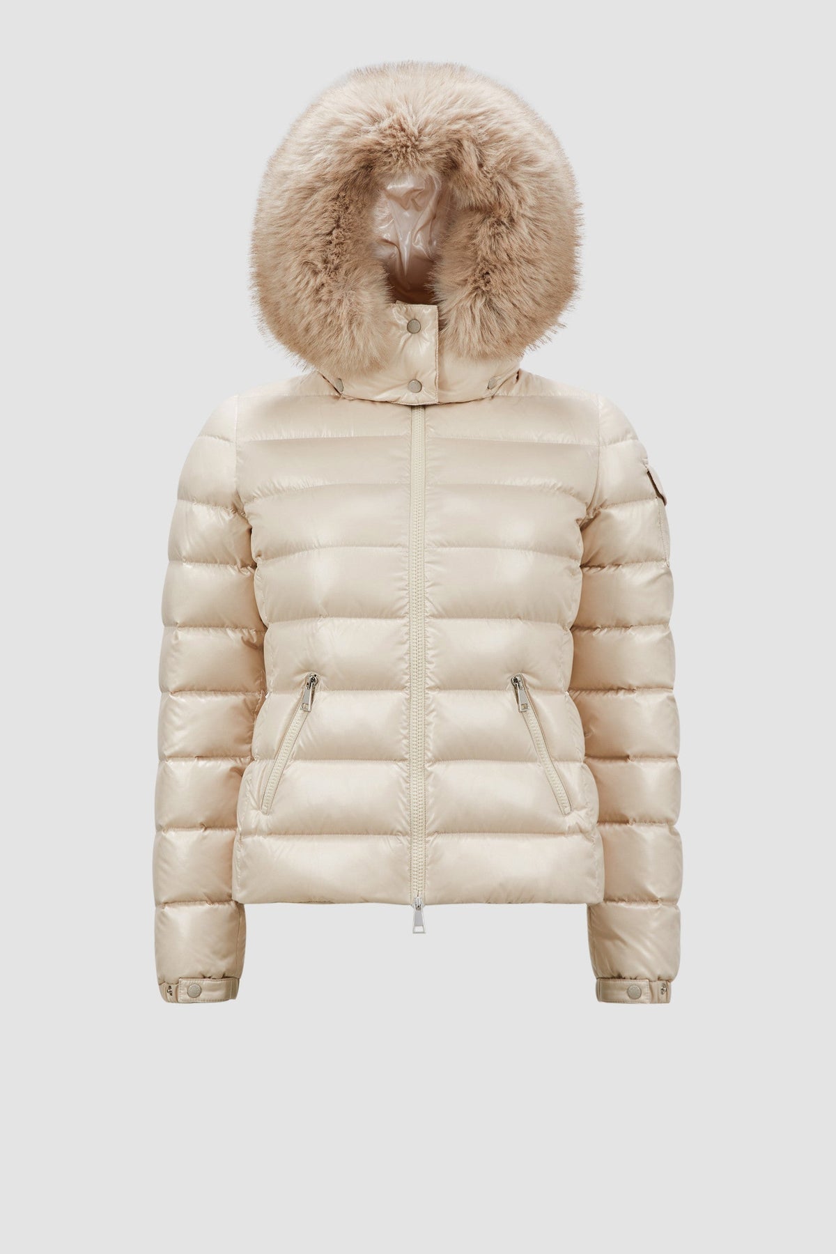 Badyf Short Down Jacket – crafted from nylon laqué Nylon laqué lining Down-filled Detachable hood with – LUX VERSE Luxury Designer Fashion Outlet