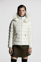 Badyf Short Down Jacket – crafted from nylon laqué Nylon laqué lining Down-filled Detachable hood with – LUX VERSE Luxury Designer Fashion Outlet