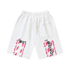 Black Cotton Circle Logo Drawstring - Men's