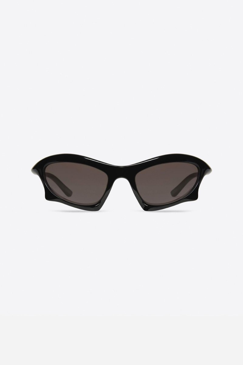 Bat BB0229S-001 sunglasses in black – bat Rectangle Sunglasses in silver bio injected nylon with mirror silver – LUX VERSE Luxury Designer Fashion Outlet