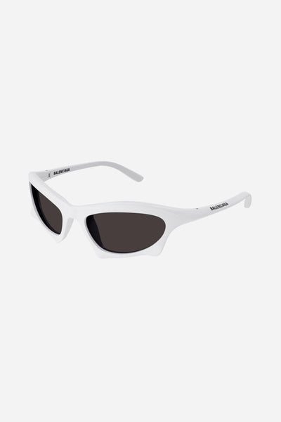 Balenciaga Bat rectangle sunglasses in white - LUX VERSE - Luxury designer fashion outlet