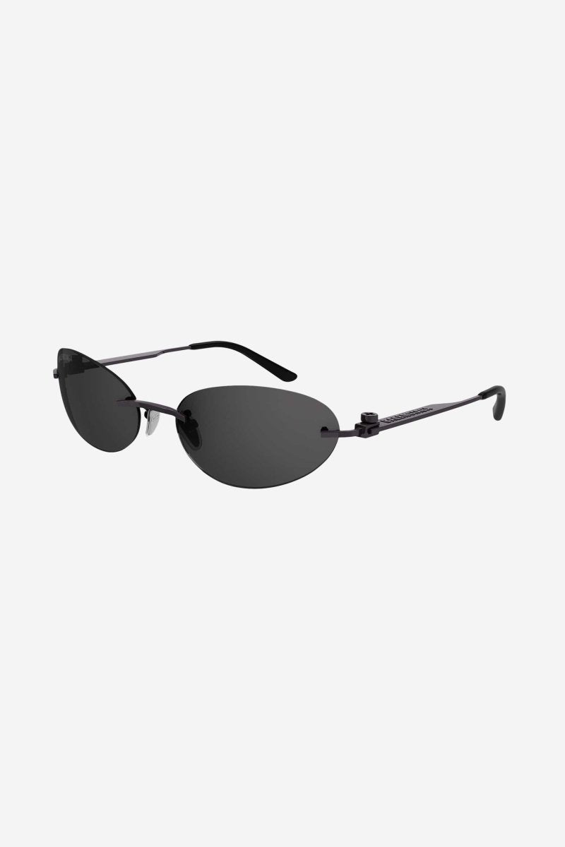 BB0179S oval metal black sunglasses – glasant, narrow wrapping construction – LUX VERSE Luxury Designer Fashion Outlet
