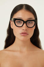 Bold black frames – a unique thumbling/distressed effect extensively broadly used on many product – LUX VERSE Luxury Designer Fashion Outlet