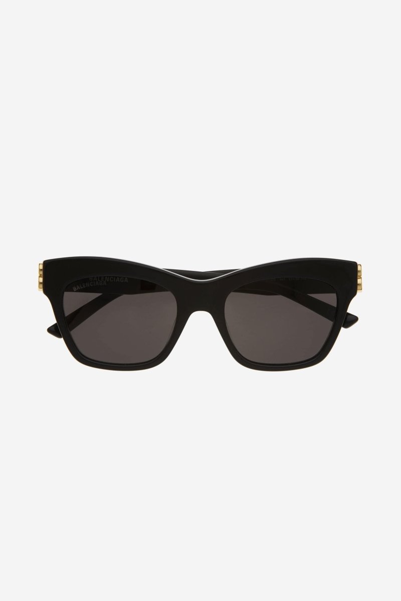 Cat-eye femenine black sunglasses with BB folding – easy-to-wear cat-eye shape with rounded volumes – LUX VERSE Luxury Designer Fashion Outlet