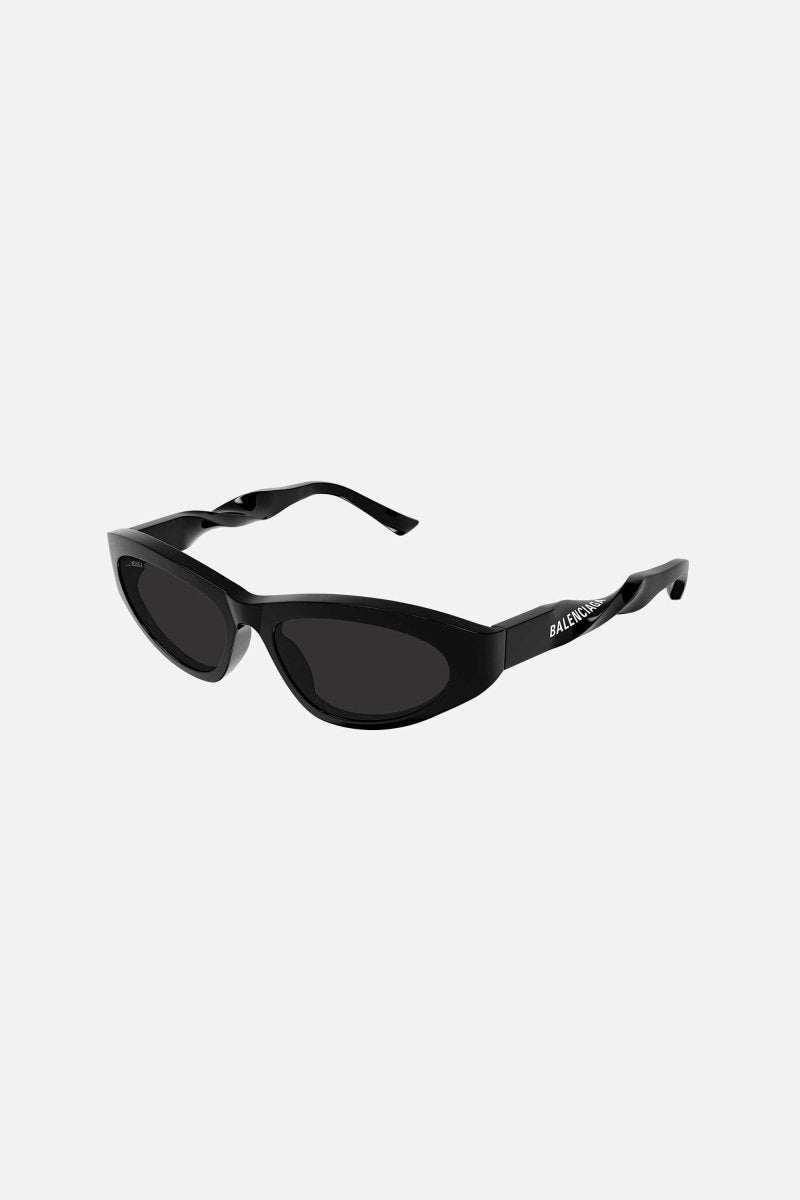 Cat-eye twisted black sunglasses – cat-eye acetate shape – LUX VERSE Luxury Designer Fashion Outlet