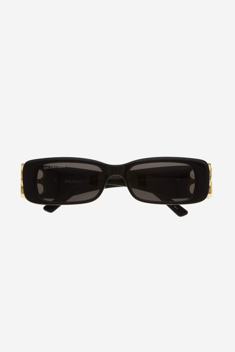 Dynasty black sunglasses featuring BB gold logo – new seasonal hand-written signature metal plaque from the Show cross-category – LUX VERSE Luxury Designer Fashion Outlet