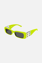 Dynasty micro fluor sunglasses featuring BB logo – featured on Show: statement Sunglasses in acetate with bold outlook yet slim – LUX VERSE Luxury Designer Fashion Outlet