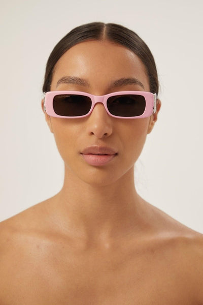Balenciaga Dynasty pink sunglasses featuring BB logo - LUX VERSE - Luxury designer fashion outlet