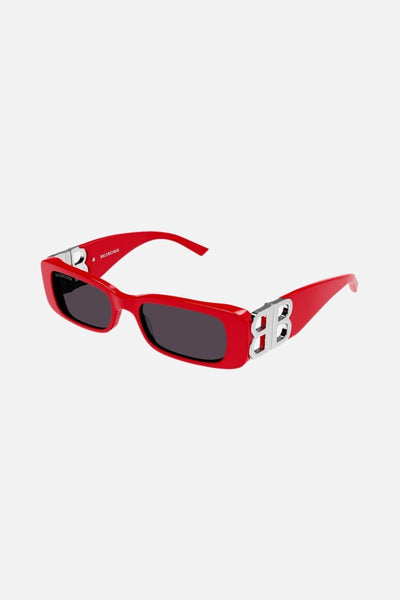 Balenciaga Dynasty red sunglasses featuring BB logo - LUX VERSE - Luxury designer fashion outlet