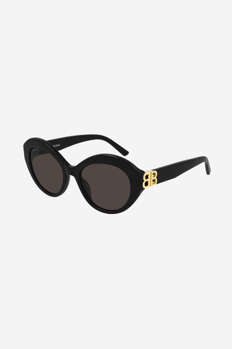 Femenine black sunglasses with BB folding – feminine oval shape with rounded volumes – LUX VERSE Luxury Designer Fashion Outlet
