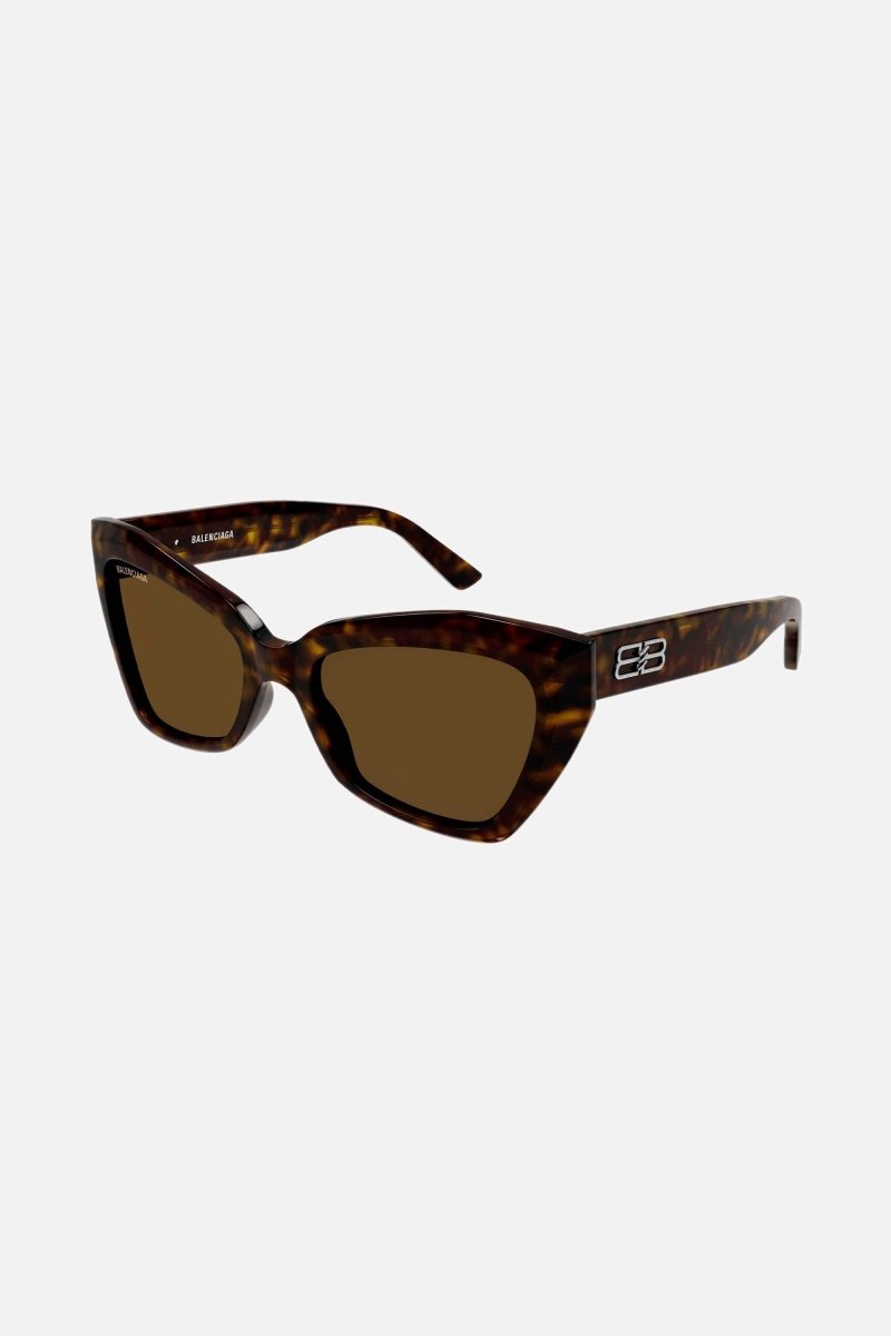 Havana oversize cat-eye sunglasses with BB logo – rive Gauche concept featuring BB logo inpired on the vintage logo – LUX VERSE Luxury Designer Fashion Outlet