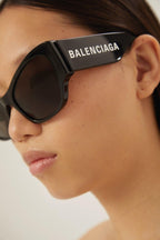 MAX butterfly sunglasses in black – renew, an acetate alternative partially made of bio-based and recycled – LUX VERSE Luxury Designer Fashion Outlet