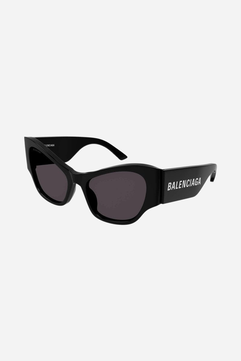 MAX butterfly sunglasses in black – bio-based and recycled content, with grey lenses – LUX VERSE Luxury Designer Fashion Outlet