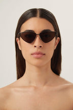 Metal extreme cat-eye sunglasses – super light structure to guarantee confort – LUX VERSE Luxury Designer Fashion Outlet