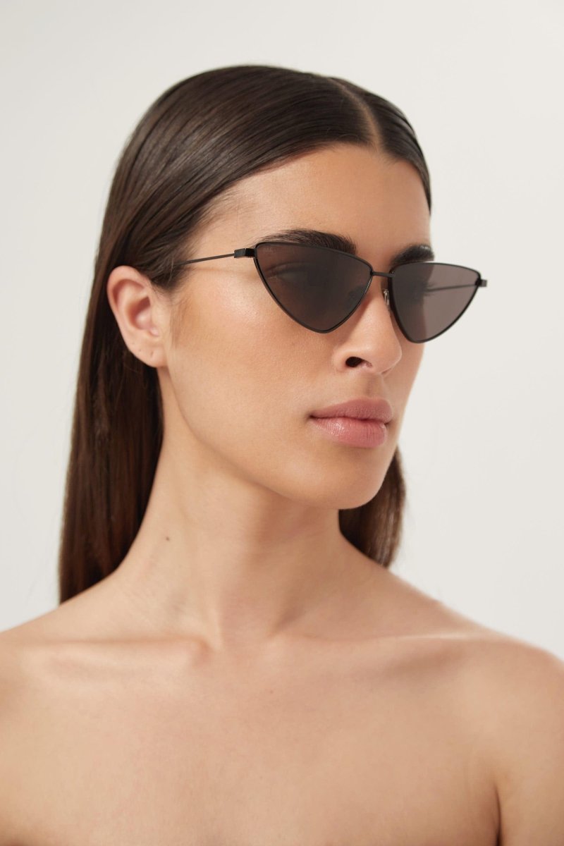 Metal extreme cat-eye sunglasses – super light structure to guarantee confort – LUX VERSE Luxury Designer Fashion Outlet