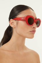 Oval femenine sunglasses – bB folding hinges – LUX VERSE Luxury Designer Fashion Outlet