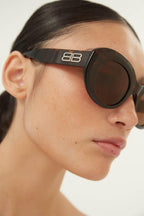 Oval femenine sunglasses – bB folding hinges – LUX VERSE Luxury Designer Fashion Outlet