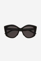 Oversized butterfly black sunglasses – iconic recall to CUT concept – LUX VERSE Luxury Designer Fashion Outlet