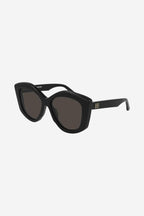 Oversized butterfly black sunglasses – butterfly shape characterized by sharp design and architectural proportions – LUX VERSE Luxury Designer Fashion Outlet