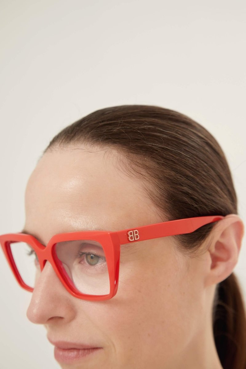 Red cat eye frame – bB folding hinges – LUX VERSE Luxury Designer Fashion Outlet