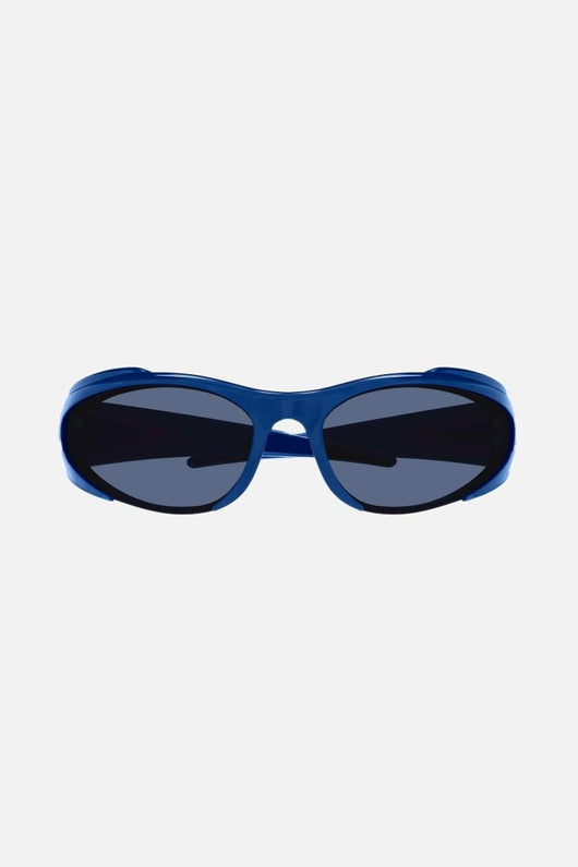 Balenciaga reverse Xpander wrap rectangle blue sporty sunglasses - LUX VERSE - Luxury designer fashion outlet