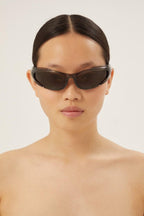 Reverse Xpander wrap rectangle brown sporty sunglasses – brown sporty sunglasses – LUX VERSE Luxury Designer Fashion Outlet