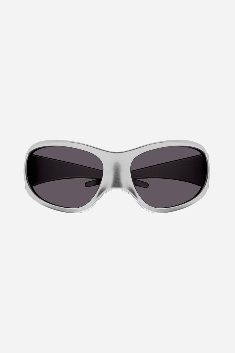 Skin XXL Cat sunglasses in silver – skin XXL Cat Sunglasses in black bio-based injected nylon with grey lenses are – LUX VERSE Luxury Designer Fashion Outlet