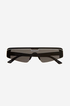 Unisex flat mask with brand logo sunglasses – construction Enameled stripe on top bar with logo on center-front of – LUX VERSE Luxury Designer Fashion Outlet