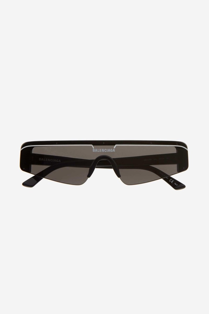 Unisex flat mask with brand logo sunglasses – construction Enameled stripe on top bar with logo on center-front of – LUX VERSE Luxury Designer Fashion Outlet