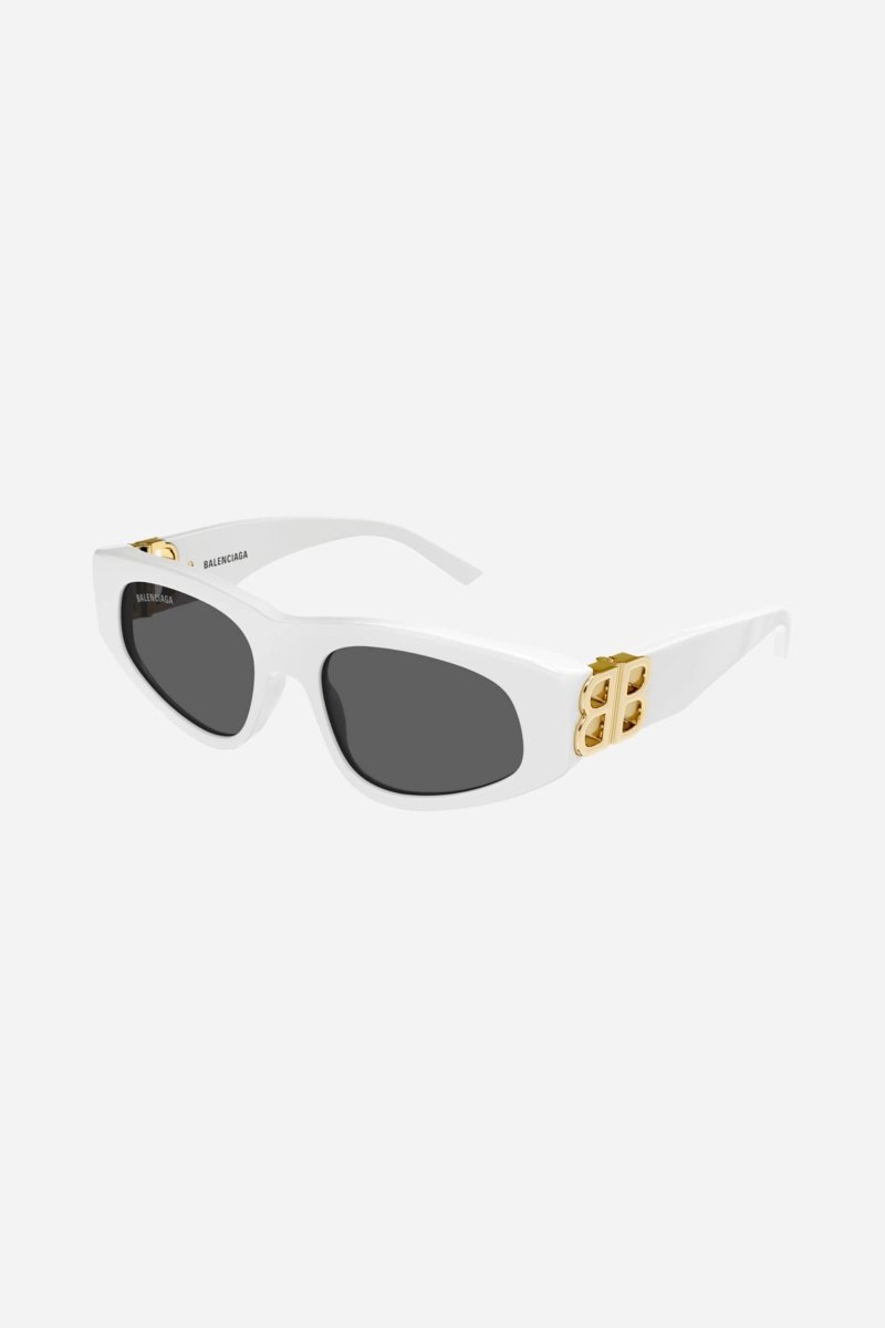 White and gold cat-eye BB sunglasses – available in classic colors or 80’s inspired color combinations – LUX VERSE Luxury Designer Fashion Outlet