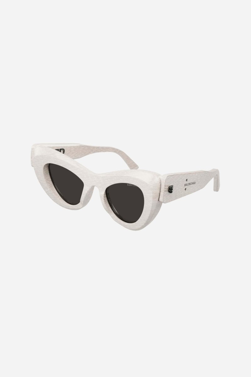 White bold cat eye sunglasses – thick, cat-eye frames built in reverse – LUX VERSE Luxury Designer Fashion Outlet