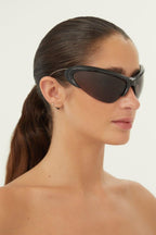 Wire CAT black sunglasses – a brand statement in terms of silhouette and fashion realism, these products will be – LUX VERSE Luxury Designer Fashion Outlet