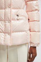 Barante Short Down Jacket – inspired by the'70s, the Barante down jacket is crafted from nylon with a glossy – LUX VERSE Luxury Designer Fashion Outlet